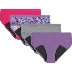Girls' Comfort Period Underwear, Boyshort and Hipster Period Panties